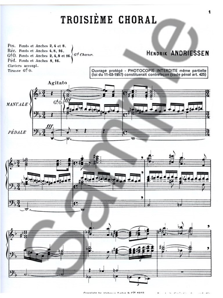 Hendrik Andriessen: Troisieme Choral