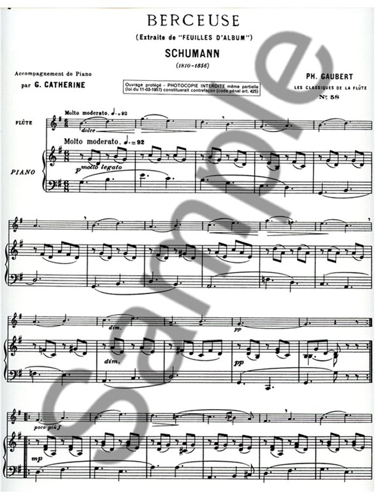 Robert Alexander Schumann: Berceuse Op.124, No.16