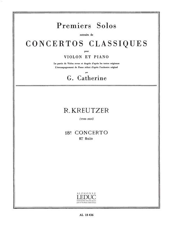Premiers Solos Concertos
