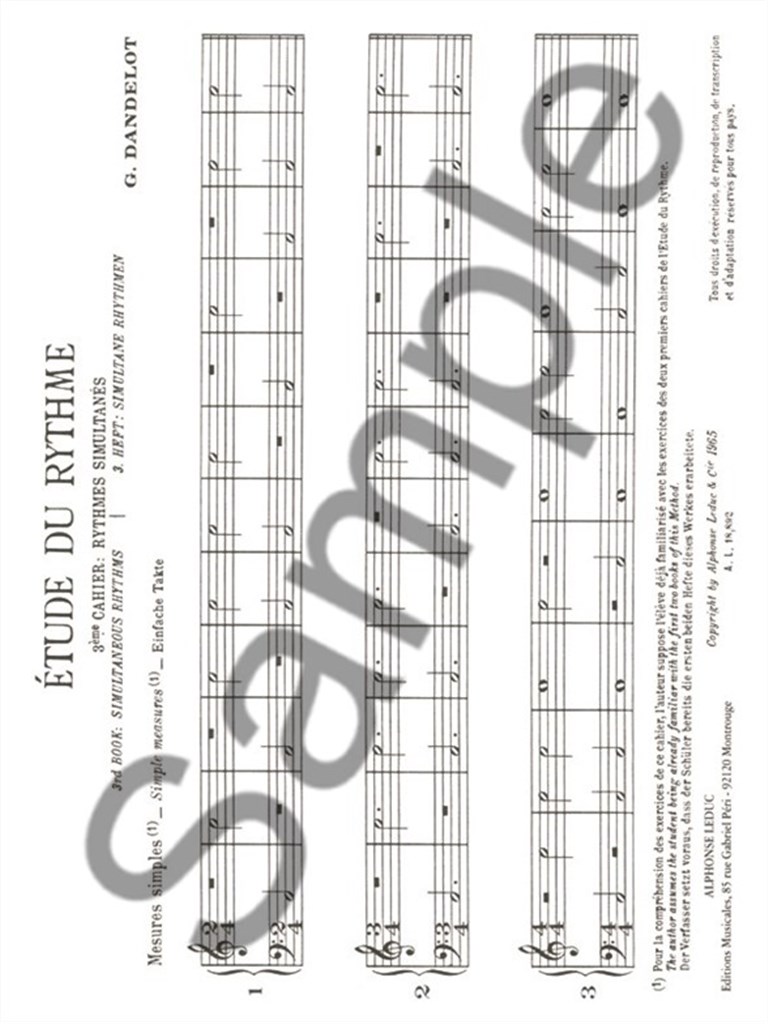 Etude du Rythme, Vol.3
