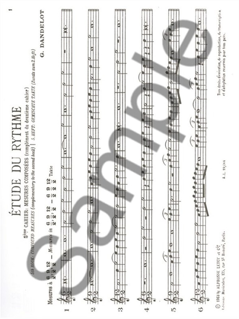 Etude du Rythme, Vol.5