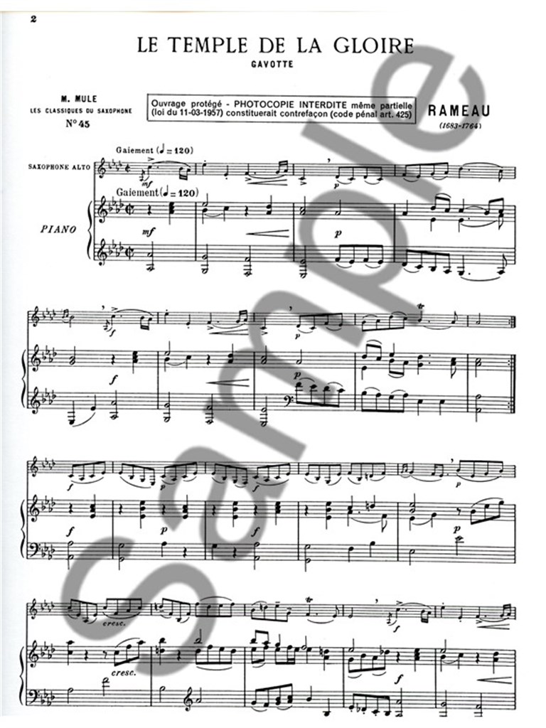 Jean-Philippe Rameau: Gavotte