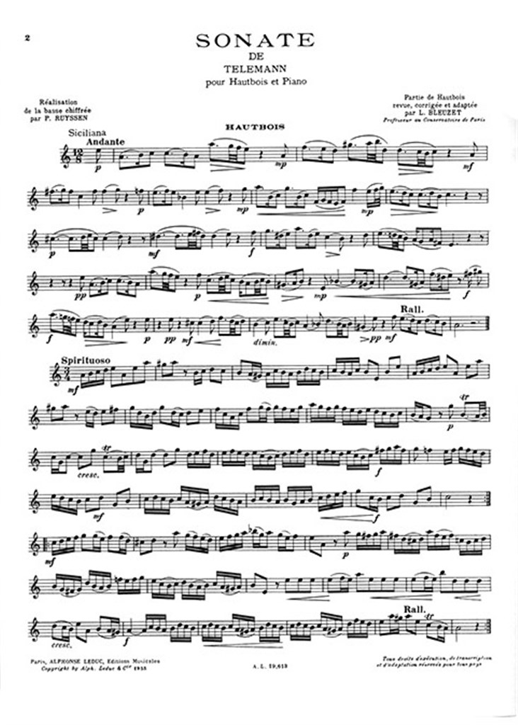 Sonata In A Minor