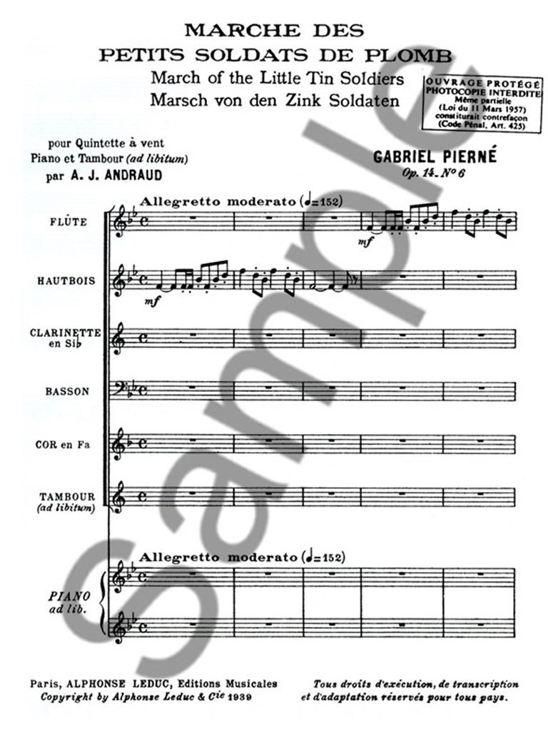 Marche des petits Soldats de Plomb Op.14, No.6
