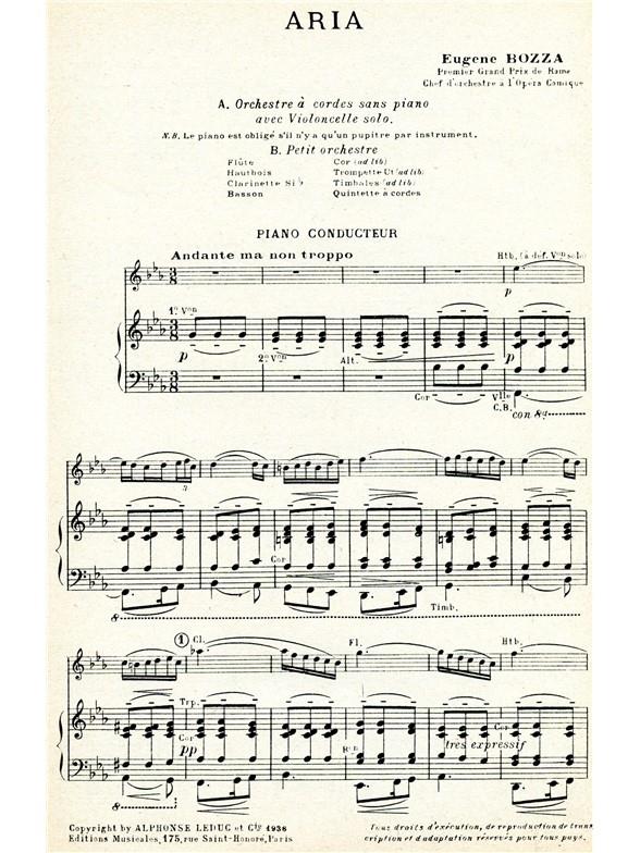 Eugene Bozza: Aria