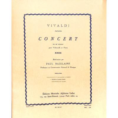 Antonio Lucio Vivaldi: Concerto in E minor