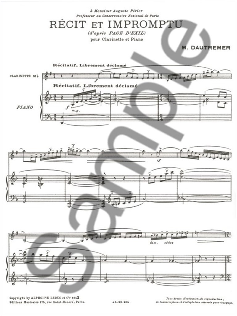 Recit Et Impromptu