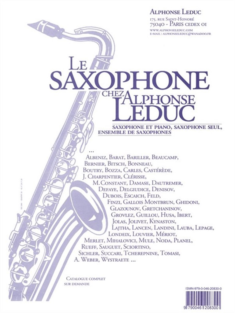 Sonata No. 6 (Saxophone/Piano)