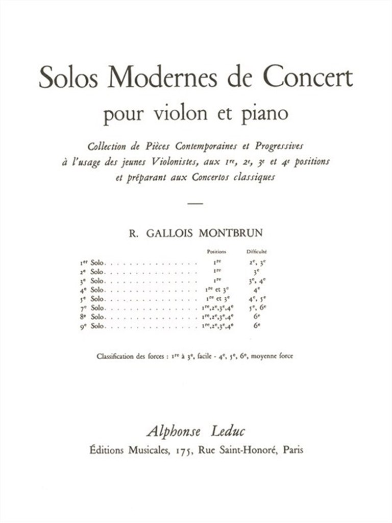Solo De Concert N07