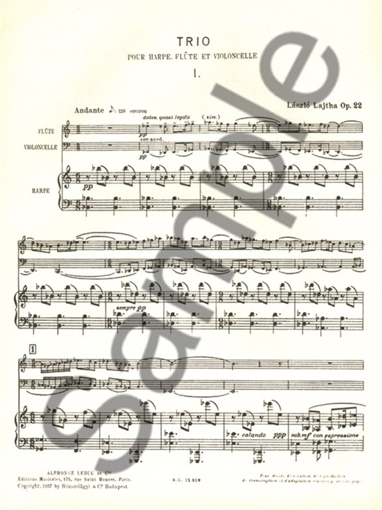 Laszlo Lajtha: Trio No.1, Op.22
