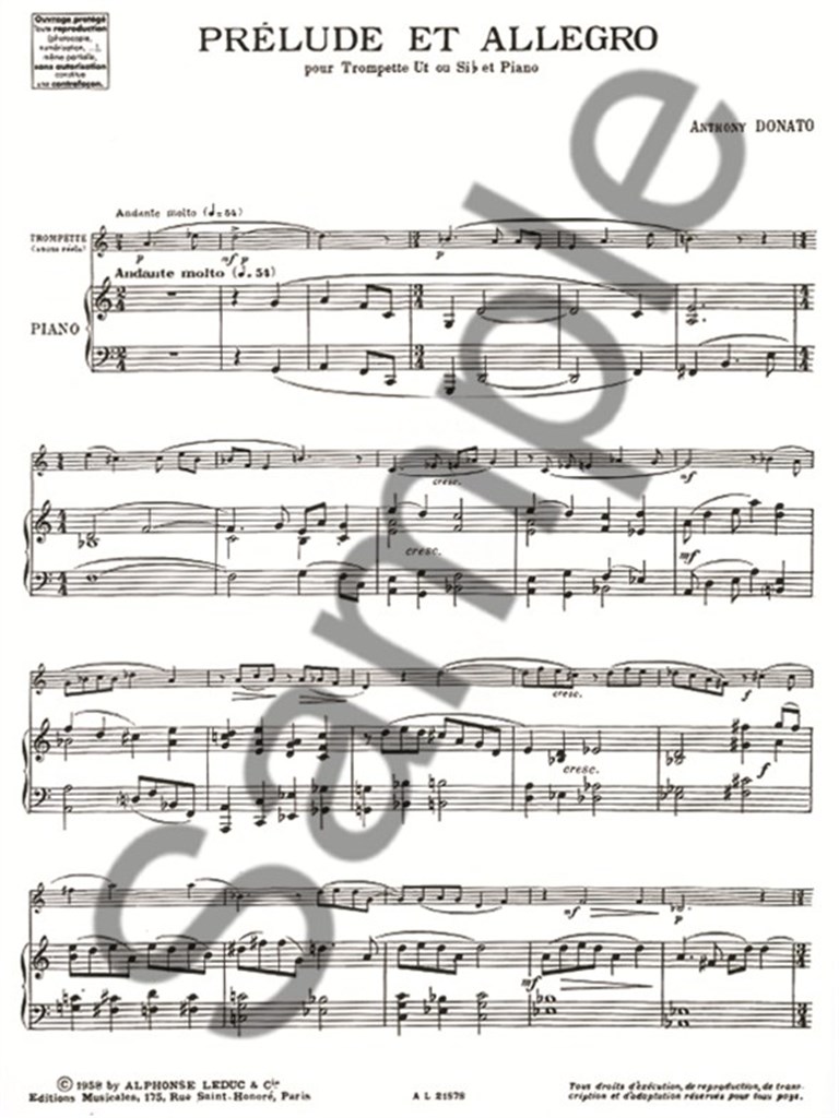 Prélude Et Allegro (Trumpet)