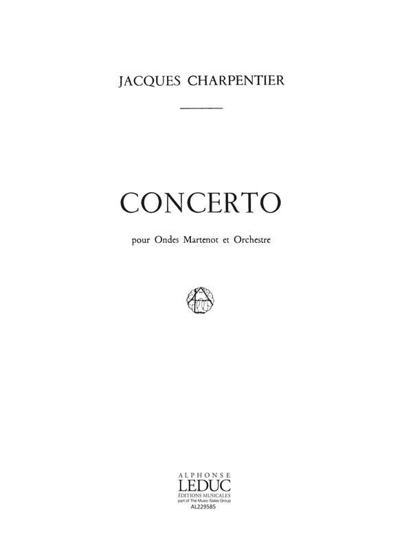 Jacques Charpentier: Concerto