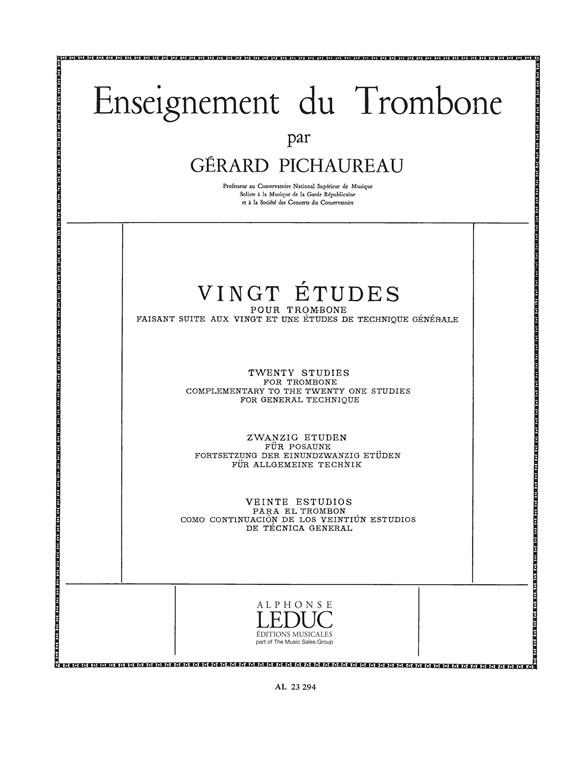 Claude Pichaureau: 20 Etudes