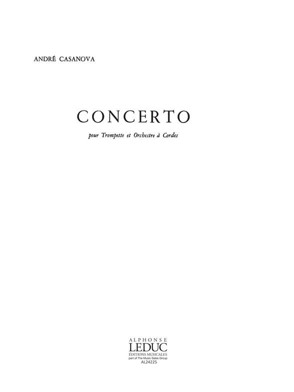Concerto -Trompette Orchestre A Strings