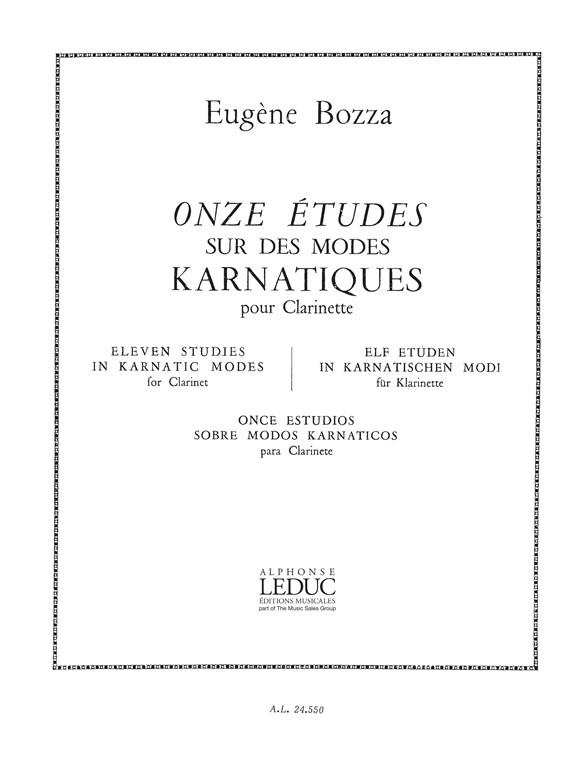 Eugene Bozza: 11 Etudes sur les Môdes karnatiques