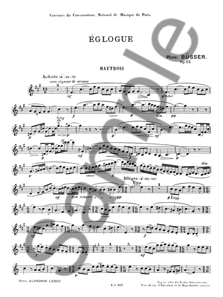Eglogue Op63