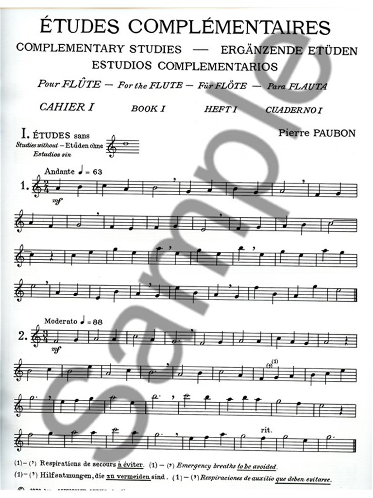 Etudes complementaires Vol.1