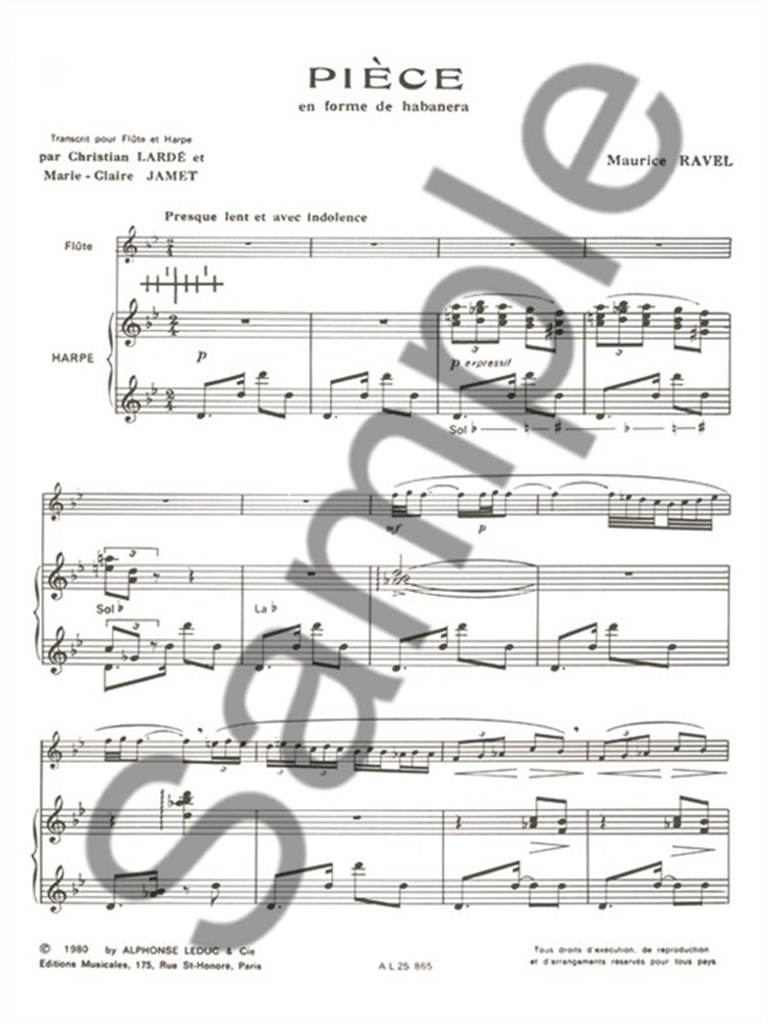 Piece En Forme De Habanera