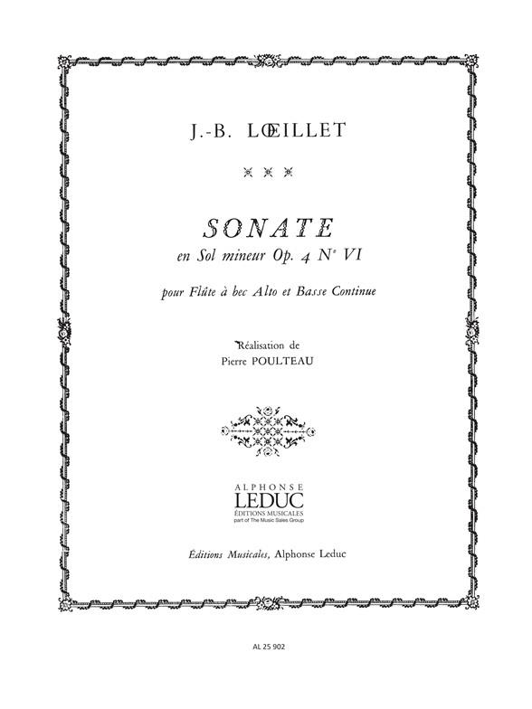 Sonata G Minor Op 4 No 6