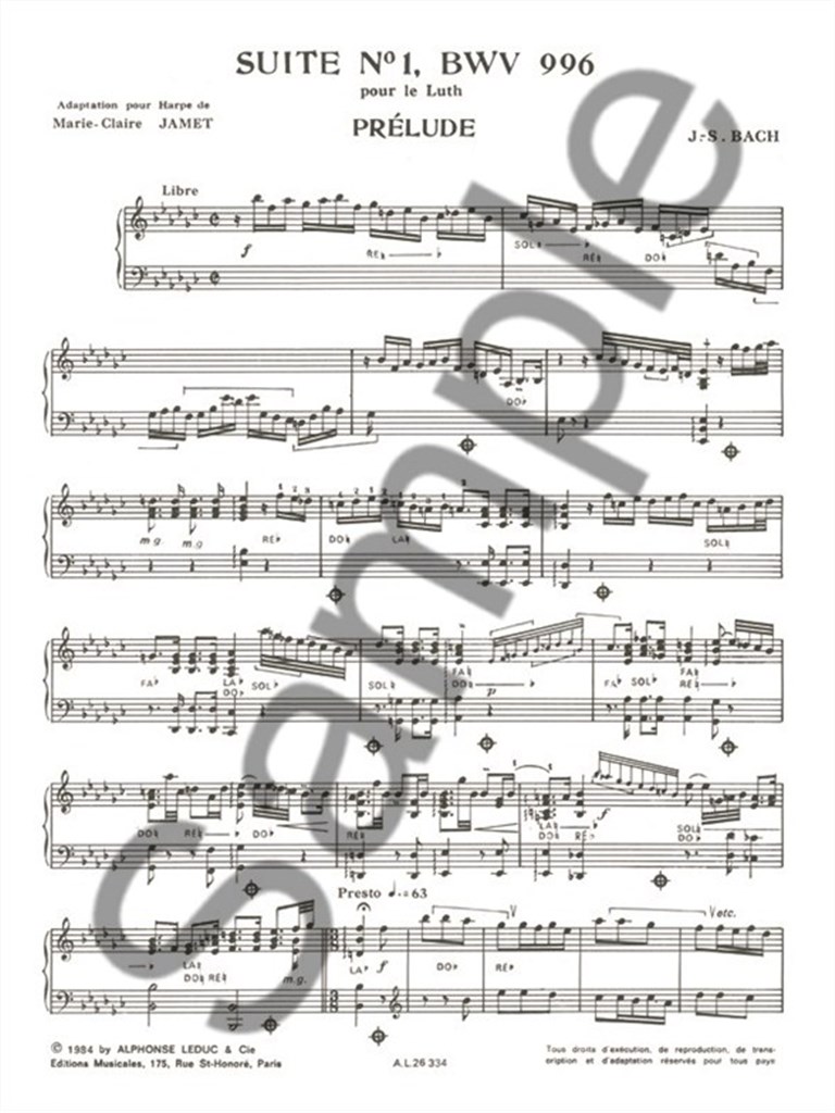 Suite N01 Bwv 996