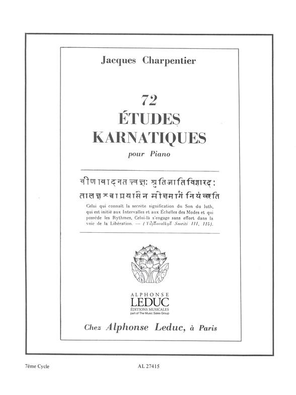 74 Etudes Karnatiques Cycle 07