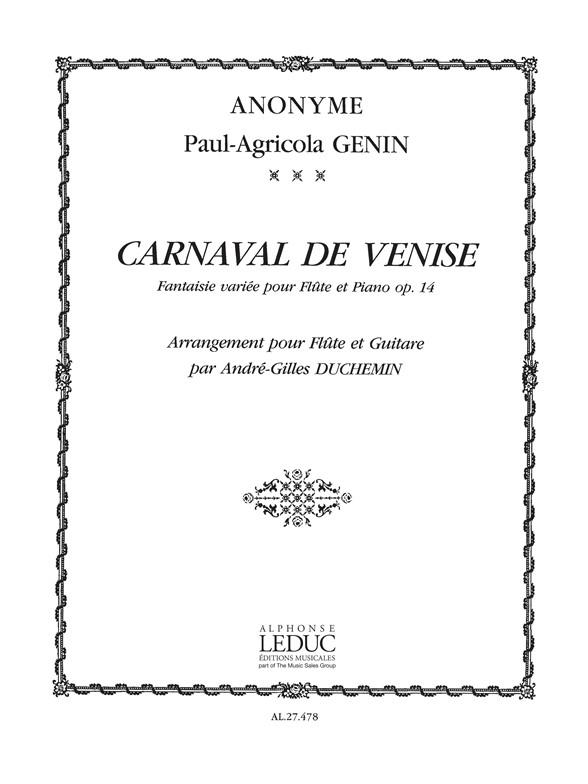 Carnaval De Venise Op.14
