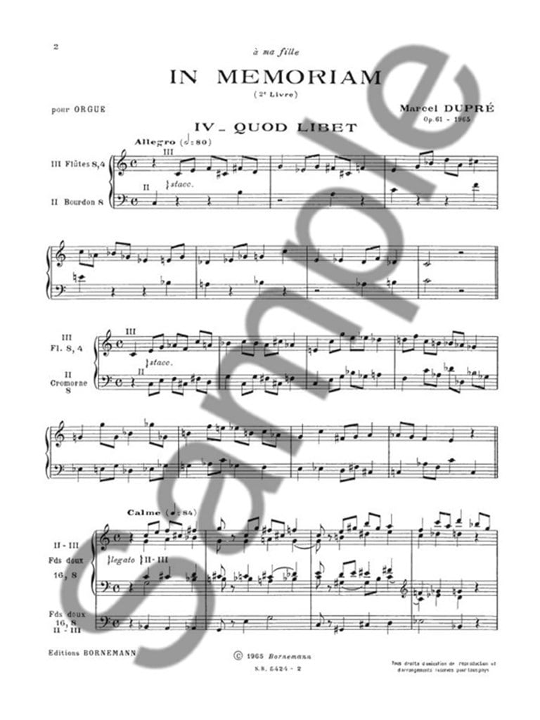 In Memoriam Op.61 Volume 2