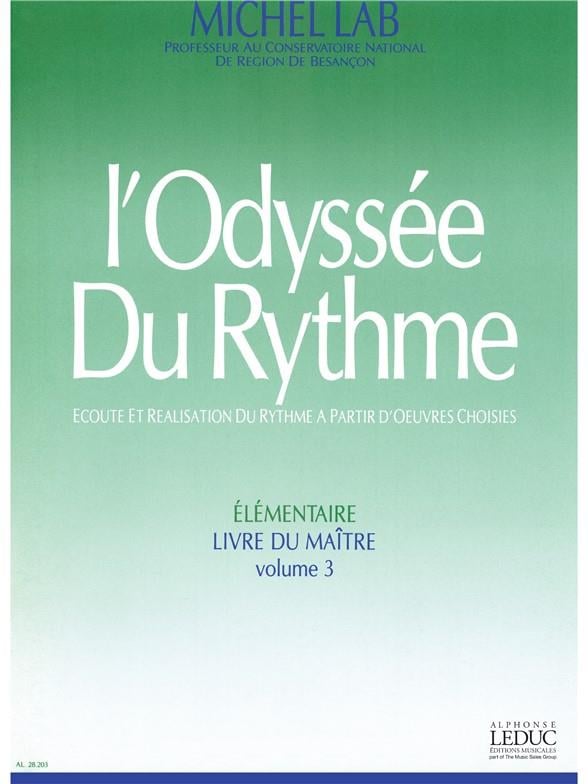 Odyssee Du Rythme v. 3 Elementaire Livre Du Maitre
