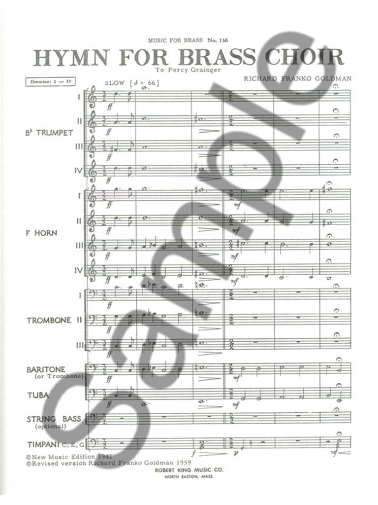 Hymn For Brass Choir
