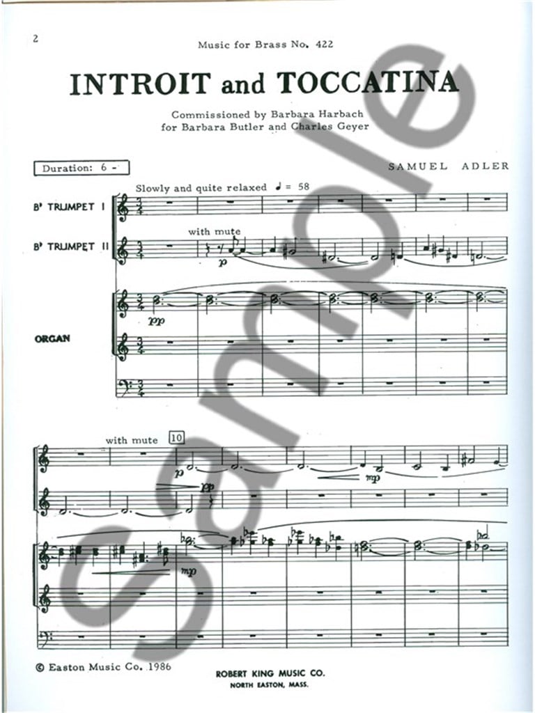 Introit And Toccatina