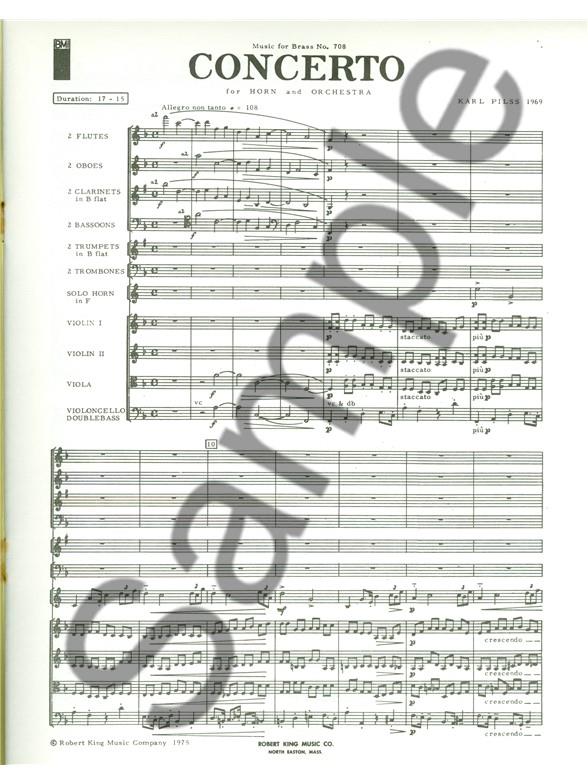 Karl Pilss: Concerto