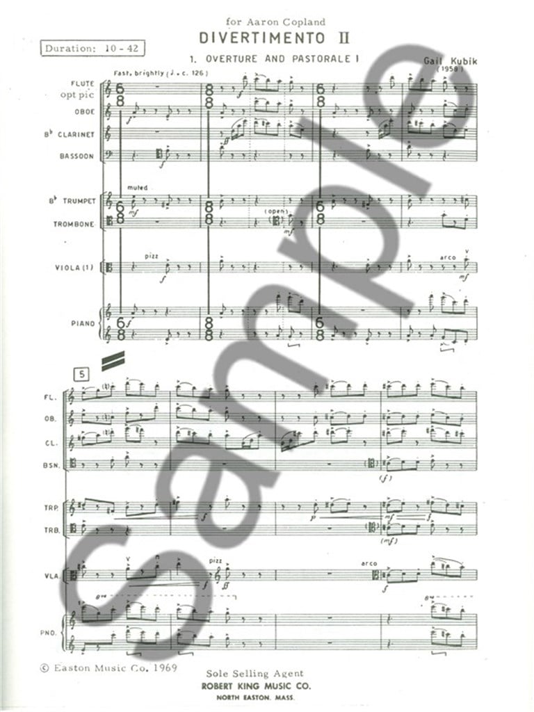 Gail Kubik: Divertimento No.2