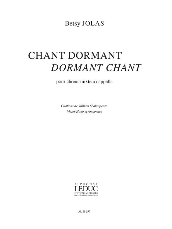Chant Dormant Dormant Chant