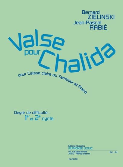 Valse pour chalida pour caisse claire et piano