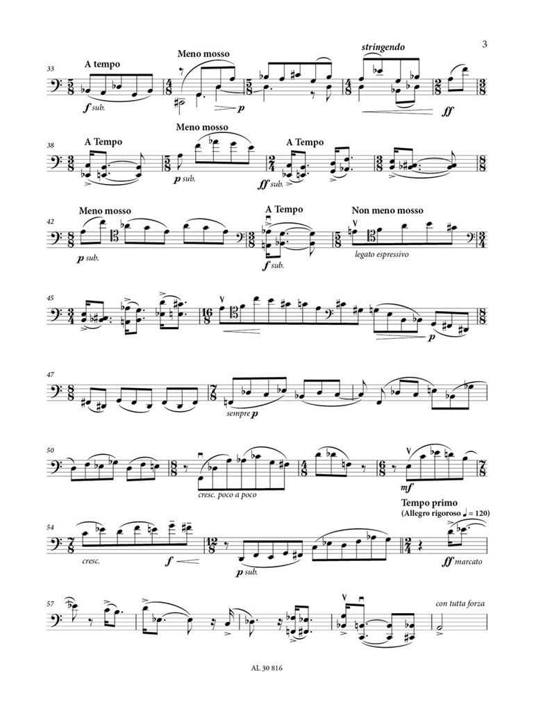 Sonate-Méditation for Solo Cello Op.106c