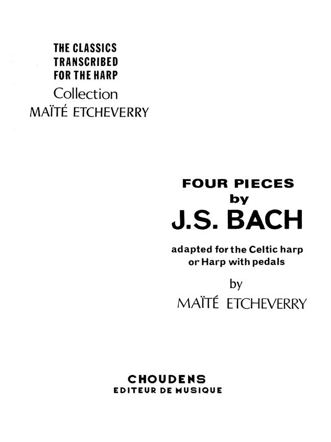 Quatre Pieces De Bach
