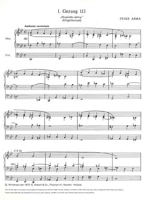 Kerk & Huis 19 4 Gezangen voor Orgel
