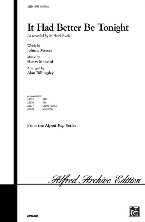 It Had Better Be Tonight