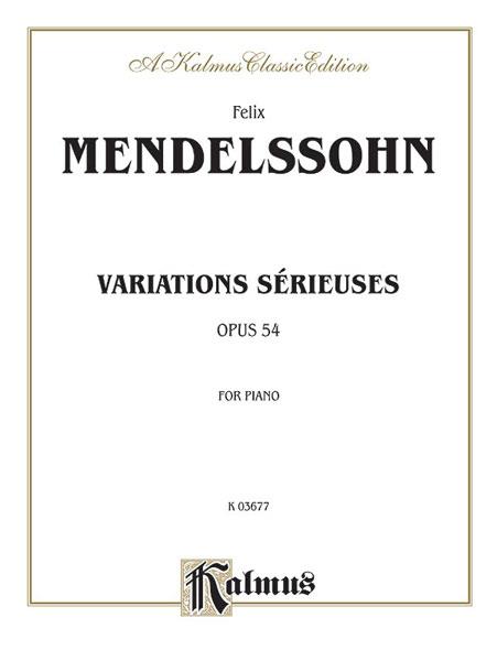 Variations sérieuses, Op. 54