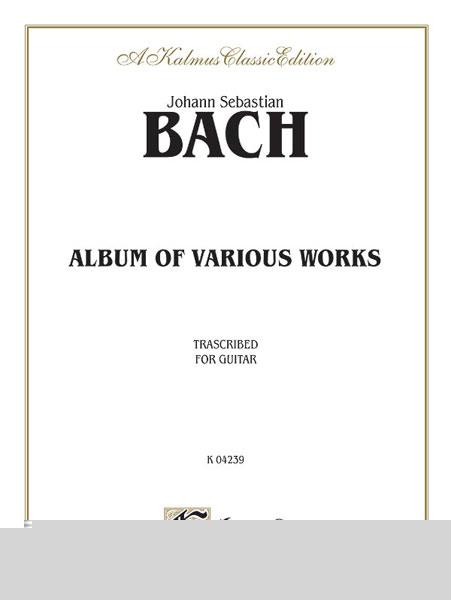 Album of Various Works Transcribed for Guitar