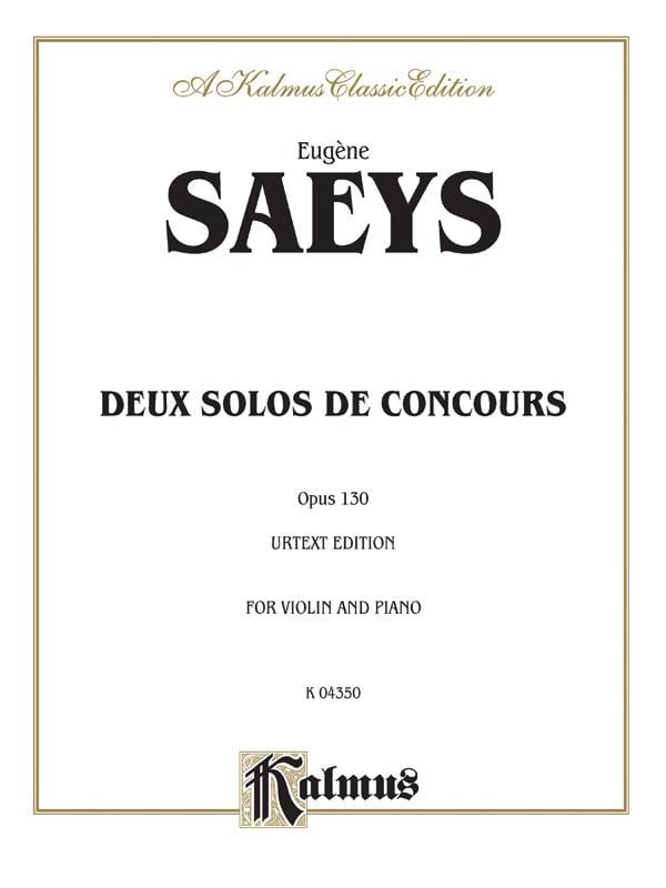 Deux Solos de Concours, Op. 130 (Urtext)