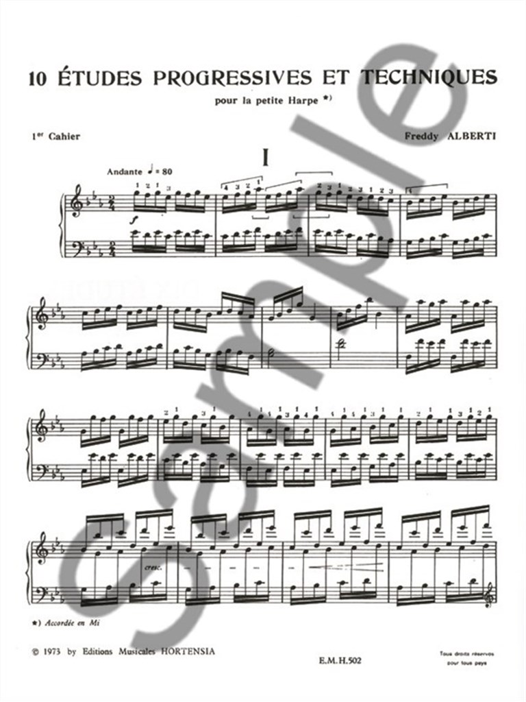 Etudes en Forme Dexercises Celtic Harp