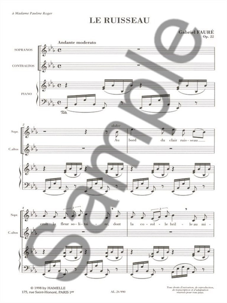 Le Ruisseau Op.22