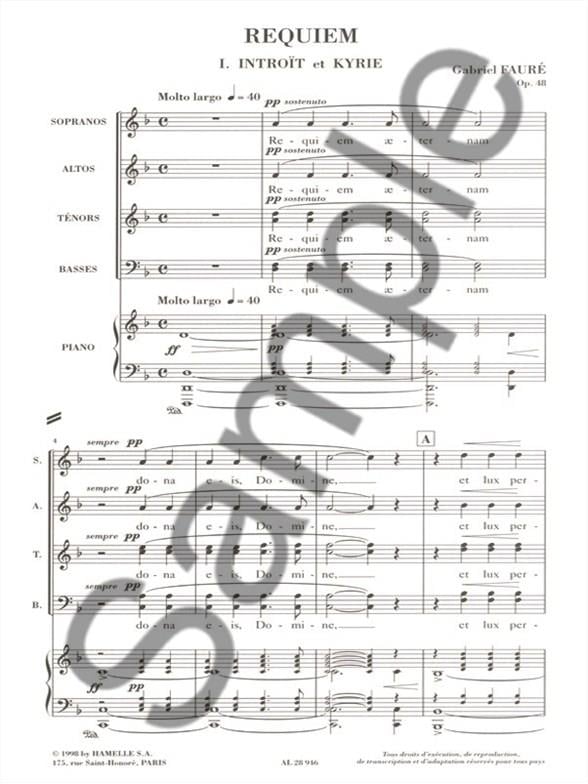 Requiem pour soli, choeur et orchestre op. 48