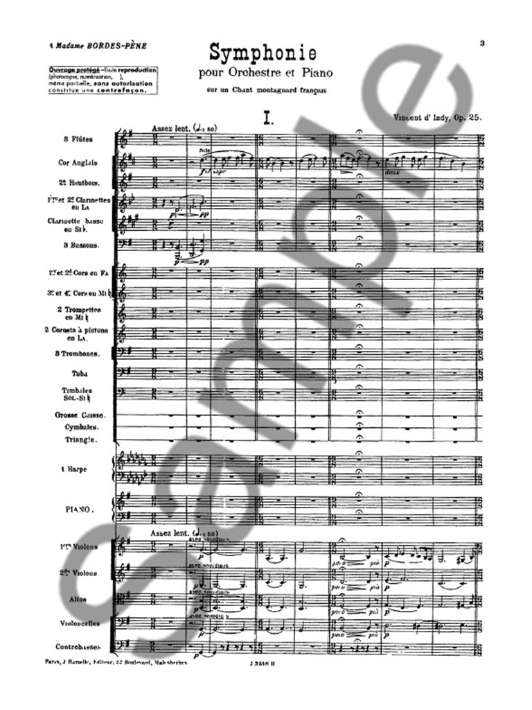 Symphonie sur un Chant montagnard français Op.25