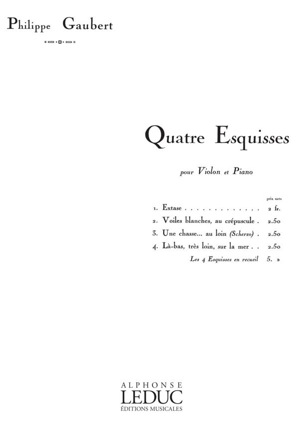 Philippe Gaubert: 4 Esquisses