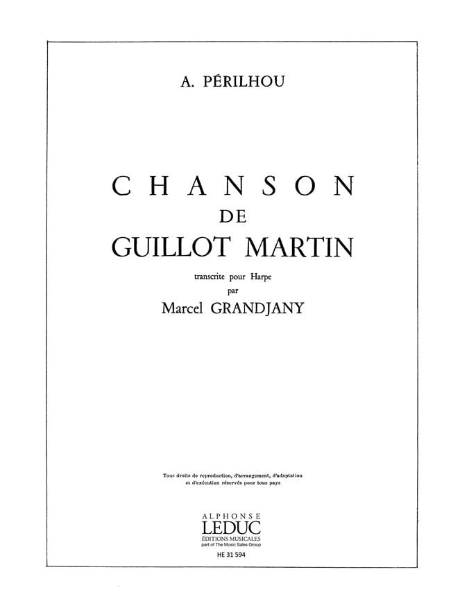 Chanson De Guillot Martin