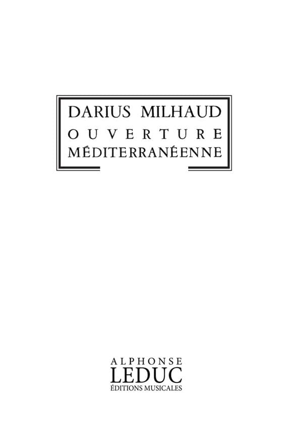 Ouverture Mediterraneenne