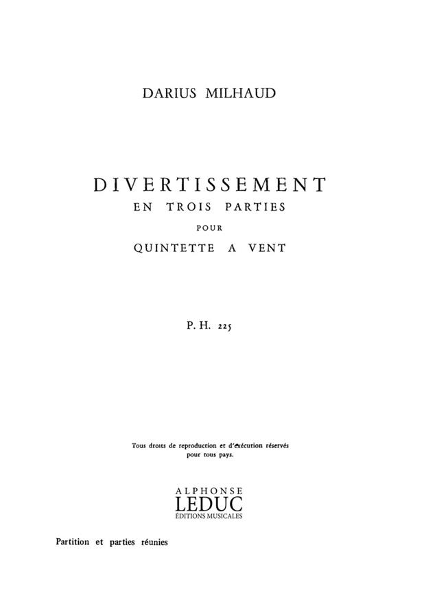Divertissement en 3 Parties Op.299b