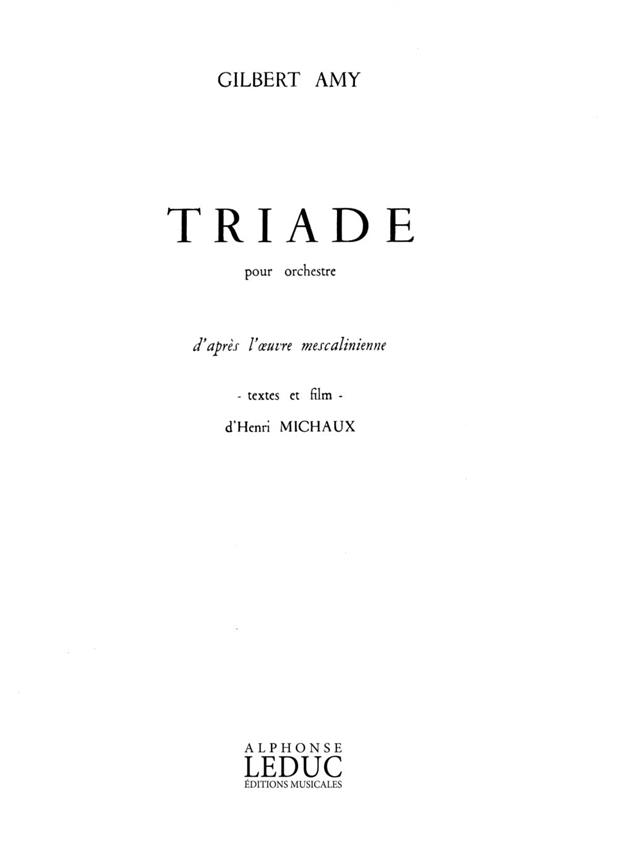 Amy Triade Orchestra Score